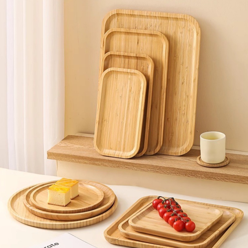 Home Cooking Recipes - Assiette de service en bambou et