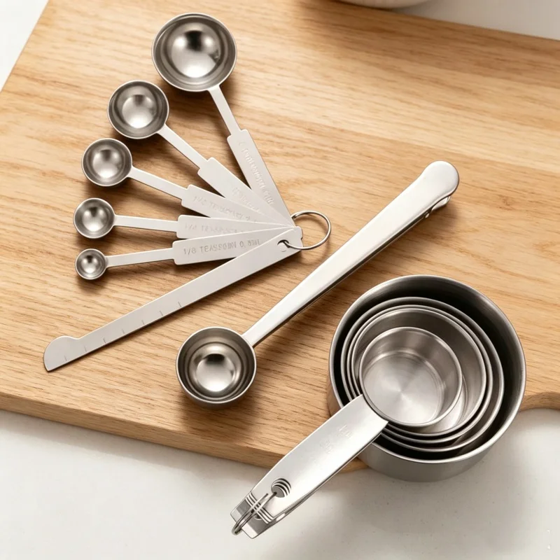 Home Cooking Cookbook - Ensemble de cuillères à mesurer empilables